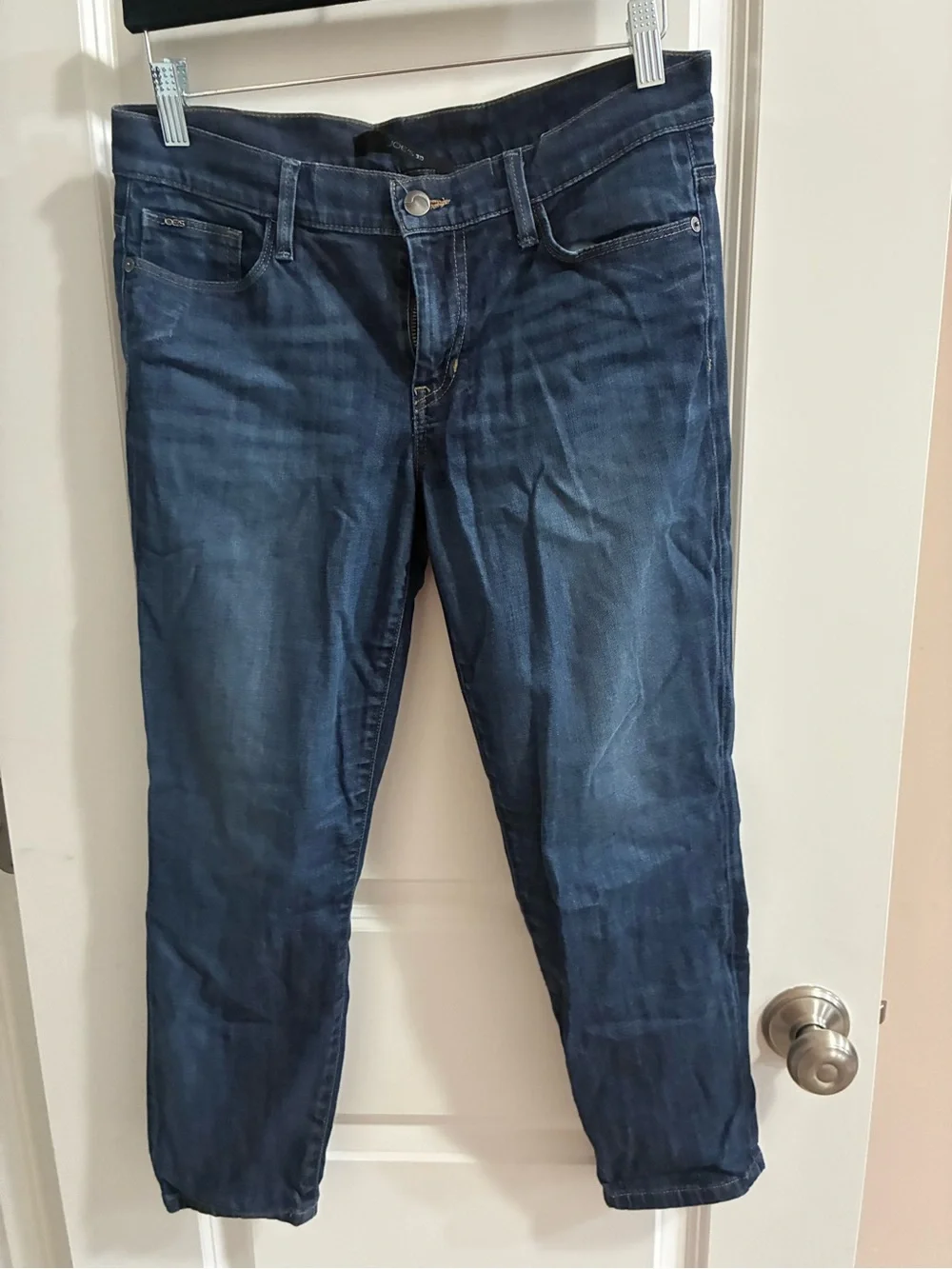 Joe's Jeans Dark Blue Cropped Slim Ankle Jeans